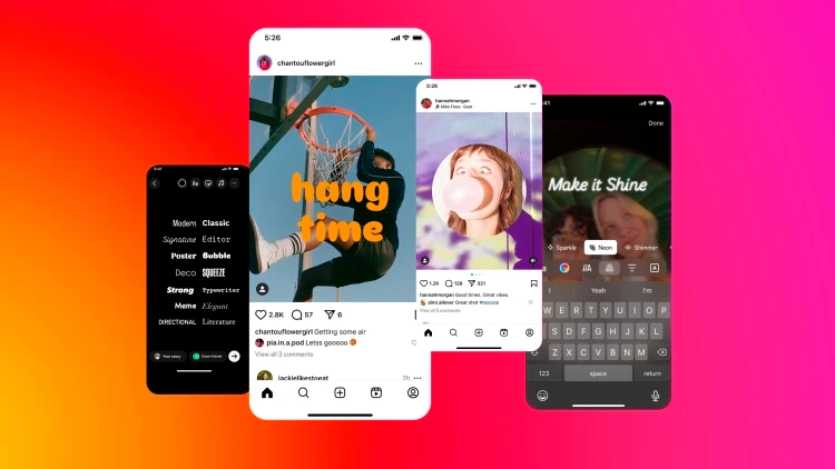 Instagram lanza nuevas fuentes y efectos para convertir a usuarios en diseñadores gráficos amateurs