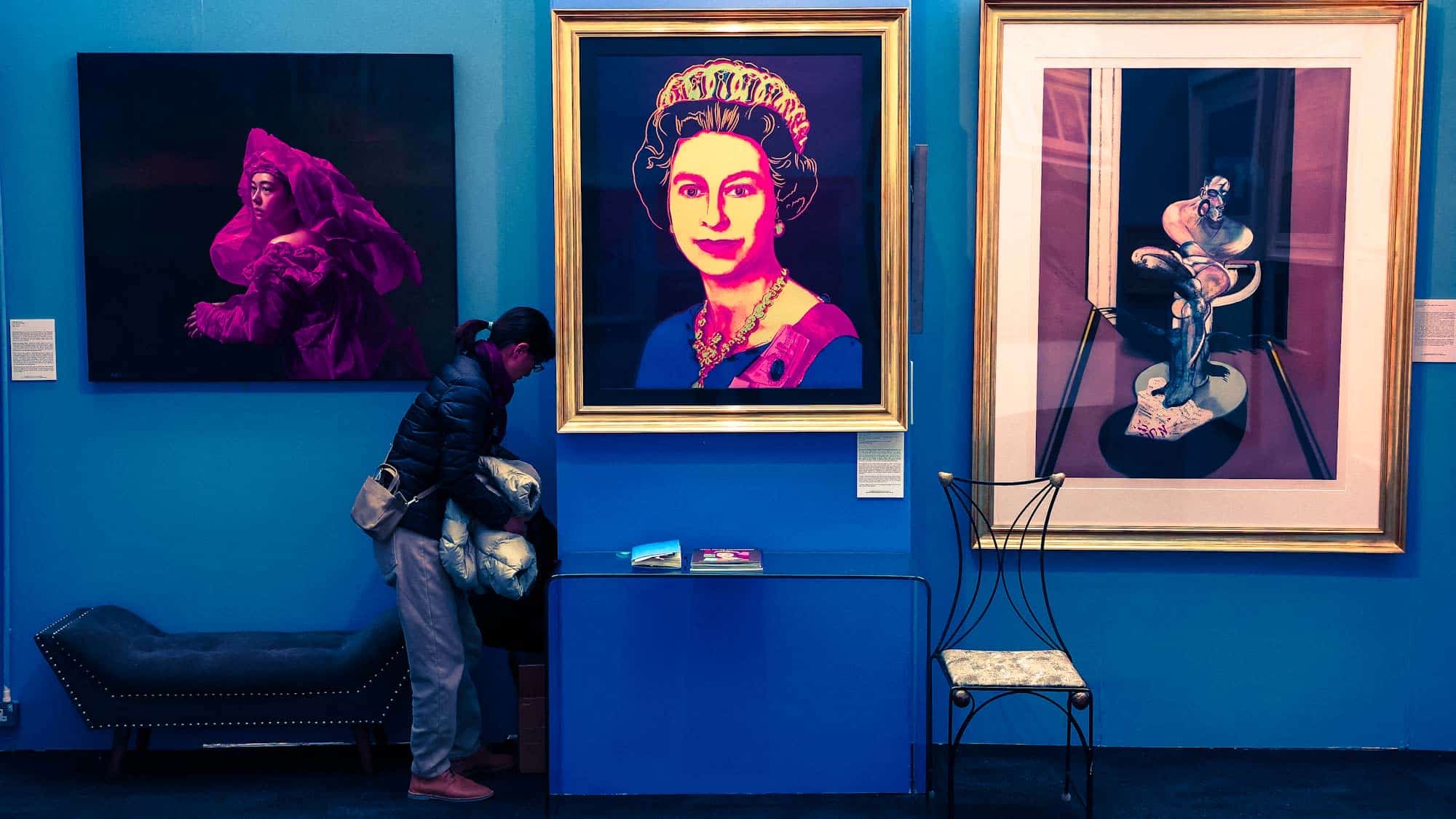 Una pieza de la misma serie, durante la London Art Fair, en enero 2024. [Foto: Daniel Leal/AFP]